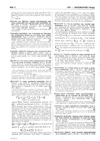 Bibliografia italiana. Gruppo A, Scienze matematiche, fisiche e biologiche, geografia