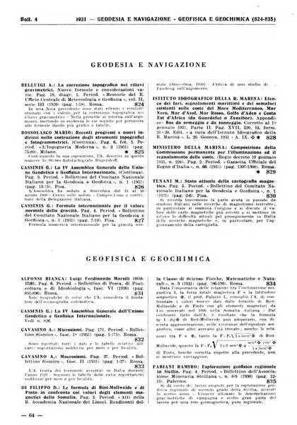 Bibliografia italiana. Gruppo A, Scienze matematiche, fisiche e biologiche, geografia