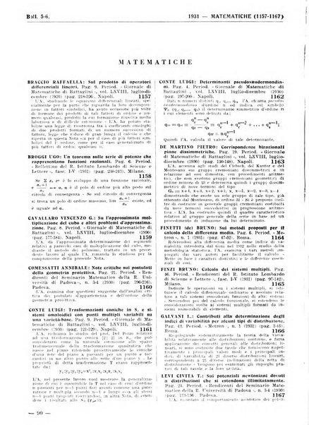 Bibliografia italiana. Gruppo A, Scienze matematiche, fisiche e biologiche, geografia