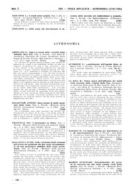 Bibliografia italiana. Gruppo A, Scienze matematiche, fisiche e biologiche, geografia