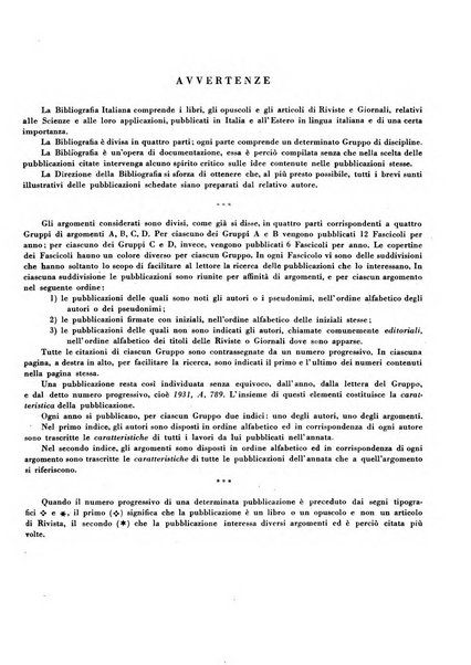 Bibliografia italiana. Gruppo A, Scienze matematiche, fisiche e biologiche, geografia