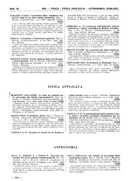 Bibliografia italiana. Gruppo A, Scienze matematiche, fisiche e biologiche, geografia