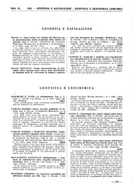 Bibliografia italiana. Gruppo A, Scienze matematiche, fisiche e biologiche, geografia