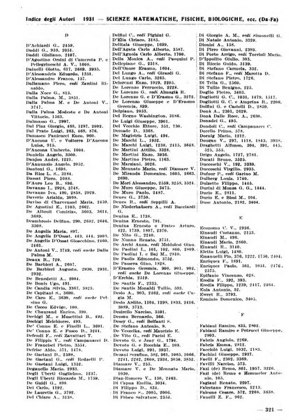 Bibliografia italiana. Gruppo A, Scienze matematiche, fisiche e biologiche, geografia