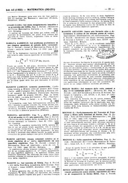 Bibliografia italiana. Gruppo A, Scienze matematiche, fisiche e biologiche, geografia