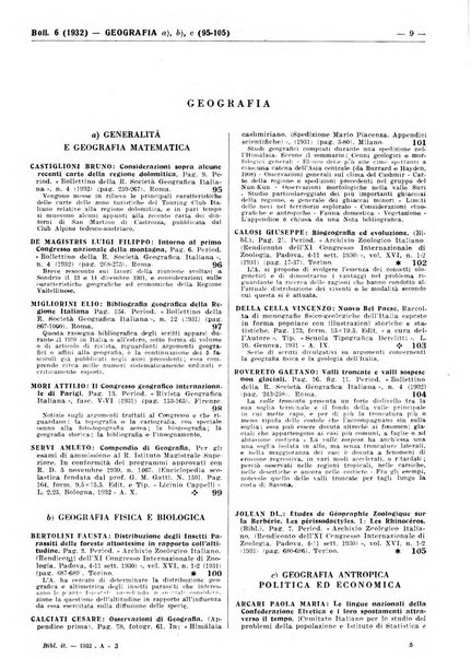 Bibliografia italiana. Gruppo A, Scienze matematiche, fisiche e biologiche, geografia