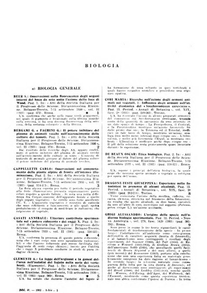 Bibliografia italiana. Gruppo A, Scienze matematiche, fisiche e biologiche, geografia