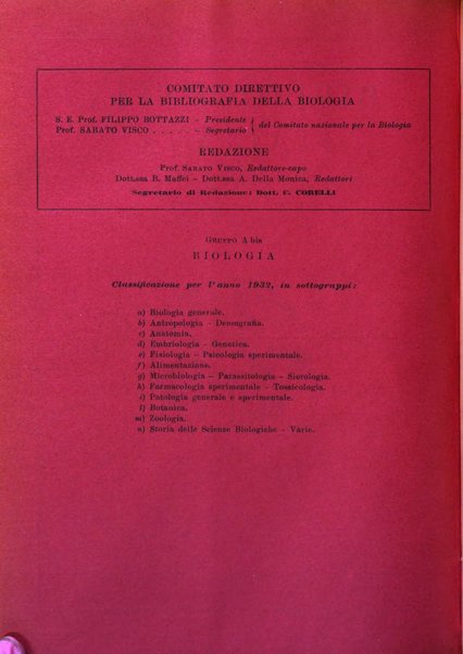 Bibliografia italiana. Gruppo A, Scienze matematiche, fisiche e biologiche, geografia