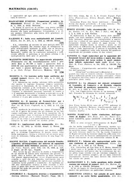 Bibliografia italiana. Gruppo A, Scienze matematiche, fisiche e biologiche, geografia