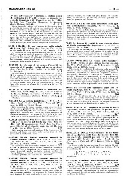 Bibliografia italiana. Gruppo A, Scienze matematiche, fisiche e biologiche, geografia