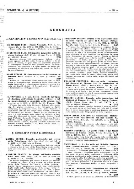 Bibliografia italiana. Gruppo A, Scienze matematiche, fisiche e biologiche, geografia