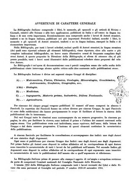 Bibliografia italiana. Gruppo A, Scienze matematiche, fisiche e biologiche, geografia