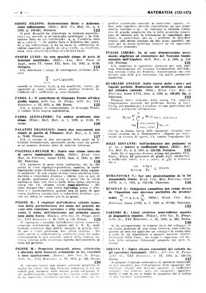 Bibliografia italiana. Gruppo A, Scienze matematiche, fisiche e biologiche, geografia