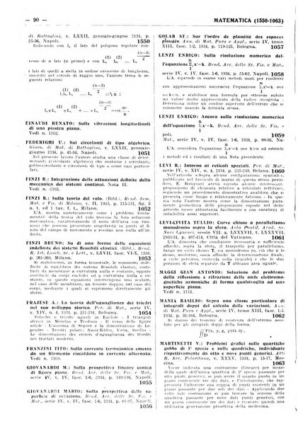 Bibliografia italiana. Gruppo A, Scienze matematiche, fisiche e biologiche, geografia