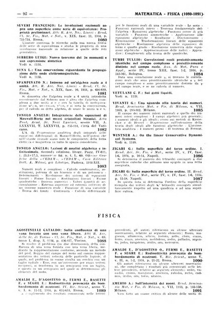 Bibliografia italiana. Gruppo A, Scienze matematiche, fisiche e biologiche, geografia