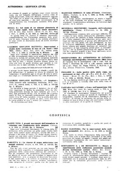 Bibliografia italiana. Gruppo A, Scienze matematiche, fisiche e biologiche, geografia