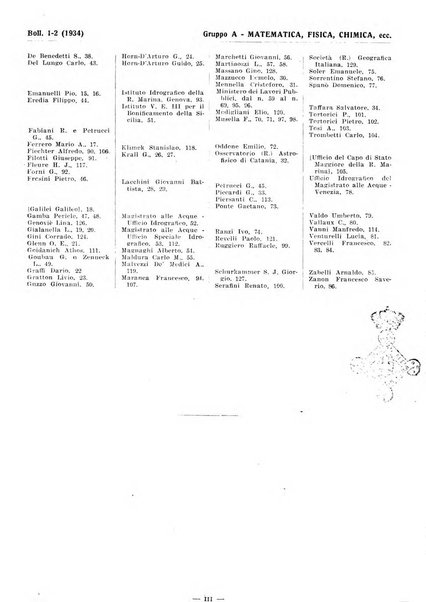 Bibliografia italiana. Gruppo A, Scienze matematiche, fisiche e biologiche, geografia