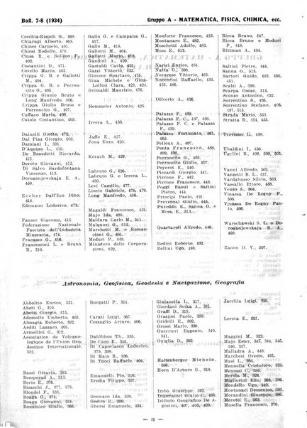 Bibliografia italiana. Gruppo A, Scienze matematiche, fisiche e biologiche, geografia