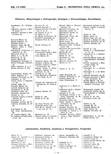 Bibliografia italiana. Gruppo A, Scienze matematiche, fisiche e biologiche, geografia