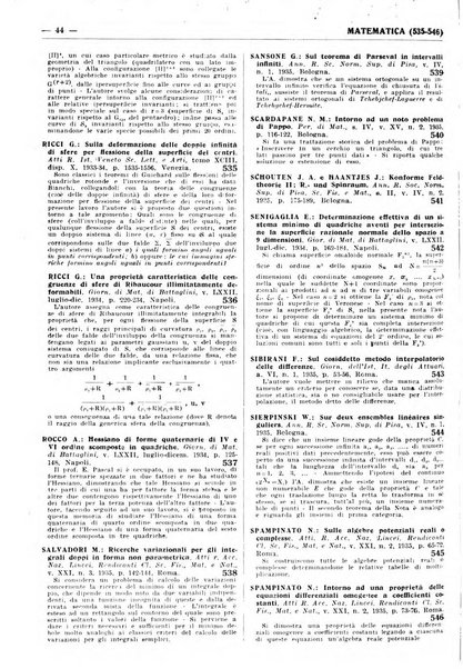 Bibliografia italiana. Gruppo A, Scienze matematiche, fisiche e biologiche, geografia