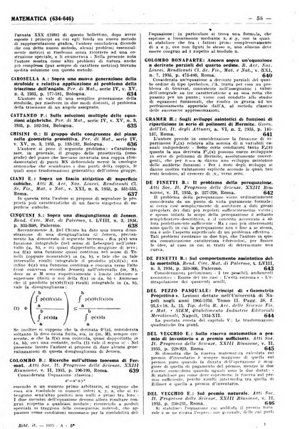 Bibliografia italiana. Gruppo A, Scienze matematiche, fisiche e biologiche, geografia