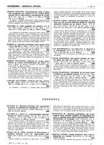 Bibliografia italiana. Gruppo A, Scienze matematiche, fisiche e biologiche, geografia