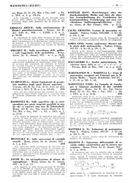 Bibliografia italiana. Gruppo A, Scienze matematiche, fisiche e biologiche, geografia