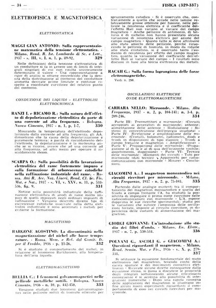 Bibliografia italiana. Gruppo A, Scienze matematiche, fisiche e biologiche, geografia