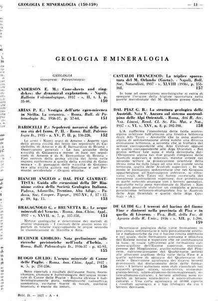 Bibliografia italiana. Gruppo A, Scienze matematiche, fisiche e biologiche, geografia