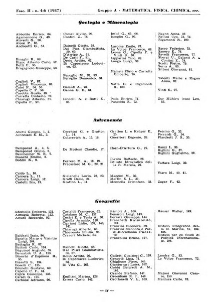 Bibliografia italiana. Gruppo A, Scienze matematiche, fisiche e biologiche, geografia