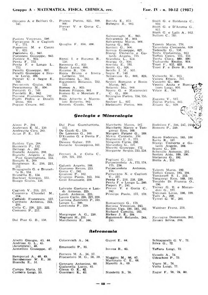 Bibliografia italiana. Gruppo A, Scienze matematiche, fisiche e biologiche, geografia