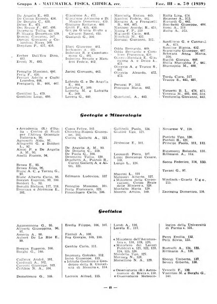 Bibliografia italiana. Gruppo A, Scienze matematiche, fisiche e biologiche, geografia