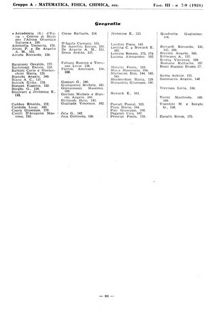 Bibliografia italiana. Gruppo A, Scienze matematiche, fisiche e biologiche, geografia