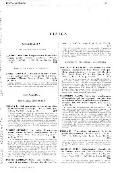 Bibliografia italiana. Gruppo A, Scienze matematiche, fisiche e biologiche, geografia