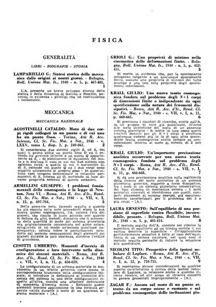 Bibliografia italiana. Gruppo A, Scienze matematiche, fisiche e biologiche, geografia