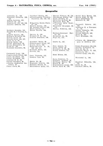 Bibliografia italiana. Gruppo A, Scienze matematiche, fisiche e biologiche, geografia