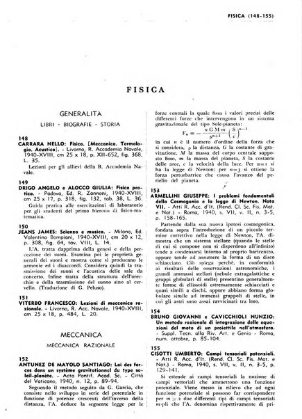 Bibliografia italiana. Gruppo A, Scienze matematiche, fisiche e biologiche, geografia