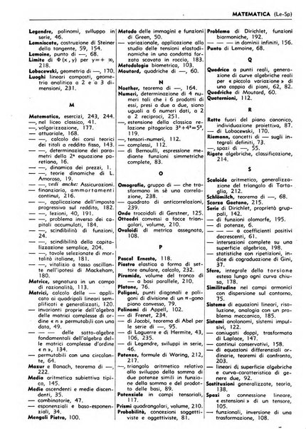 Bibliografia italiana. Gruppo A, Scienze matematiche, fisiche e biologiche, geografia