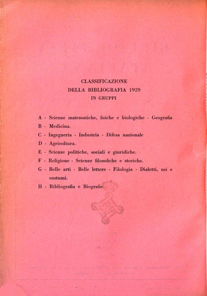 Bibliografia italiana. Gruppo B, Medicina