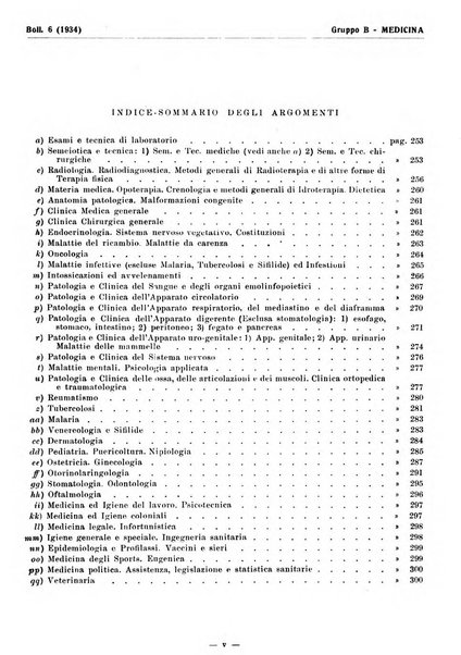 Bibliografia italiana. Gruppo B, Medicina