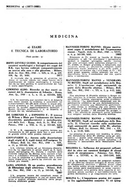 Bibliografia italiana. Gruppo B, Medicina