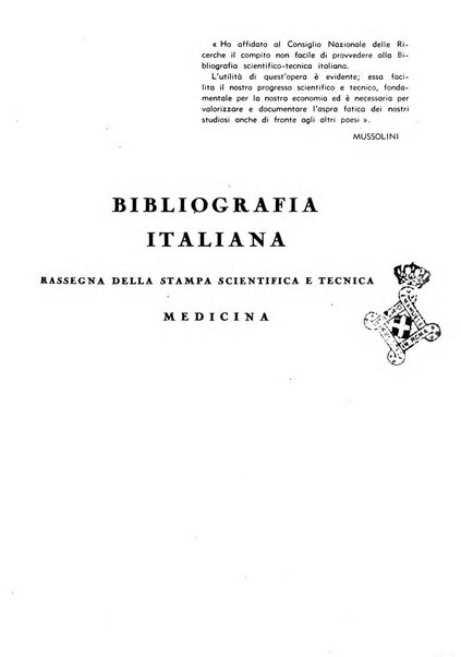 Bibliografia italiana. Gruppo B, Medicina