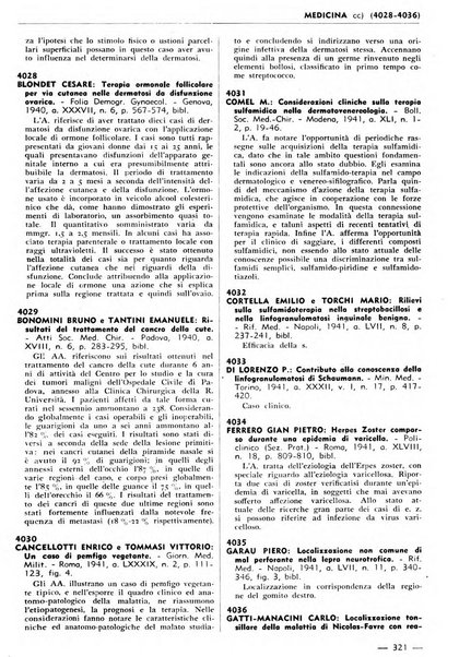 Bibliografia italiana. Gruppo B, Medicina