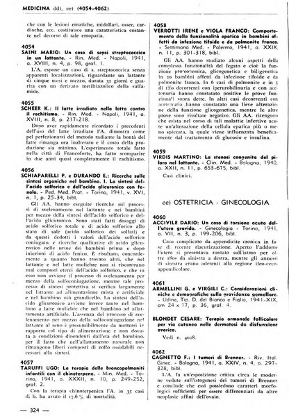 Bibliografia italiana. Gruppo B, Medicina