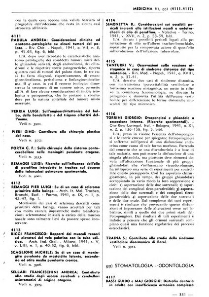 Bibliografia italiana. Gruppo B, Medicina