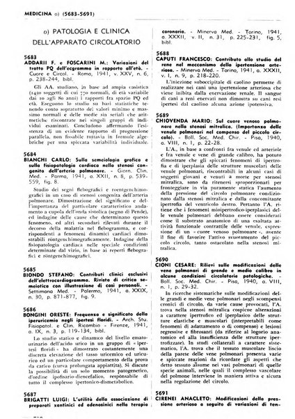 Bibliografia italiana. Gruppo B, Medicina