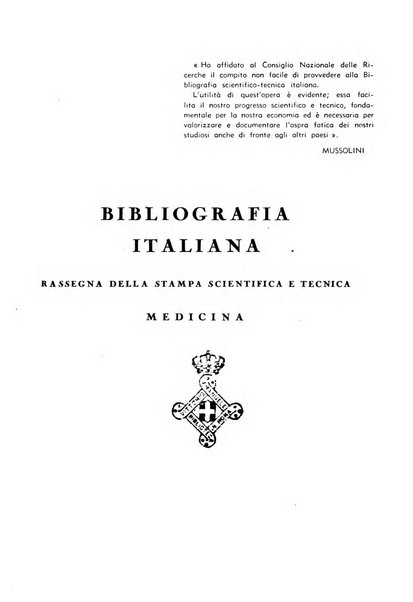 Bibliografia italiana. Gruppo B, Medicina