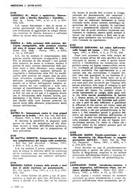 Bibliografia italiana. Gruppo B, Medicina