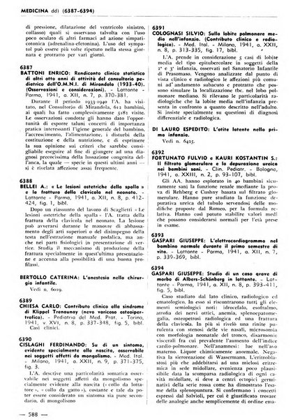 Bibliografia italiana. Gruppo B, Medicina