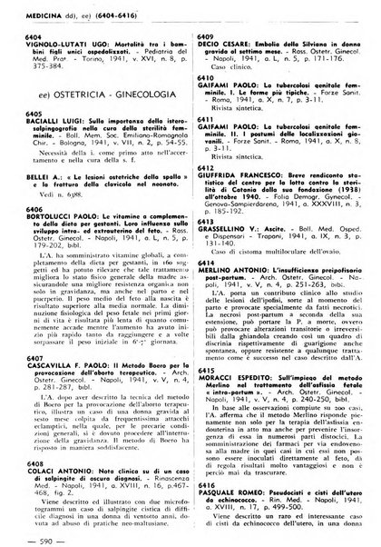 Bibliografia italiana. Gruppo B, Medicina